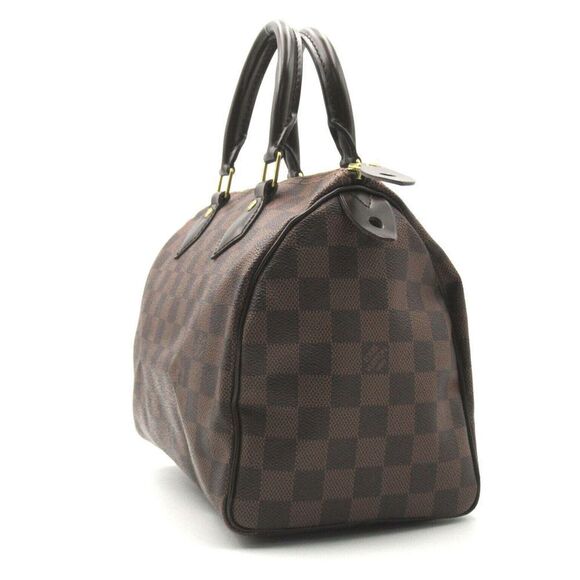 LOUIS VUITTON Speedy 25 Hand bag N41365 Damier canvas leather Ebene GHW - Picture 4 of 13